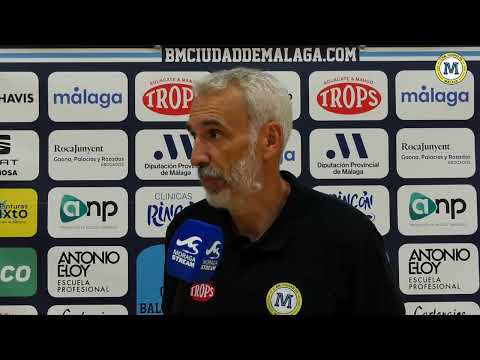 Zona mixta. Quino Soler, técnico del Trops Málaga