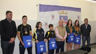 preview picture of video 'Recepción a jóvenes deportistas medallistas de Tías'
