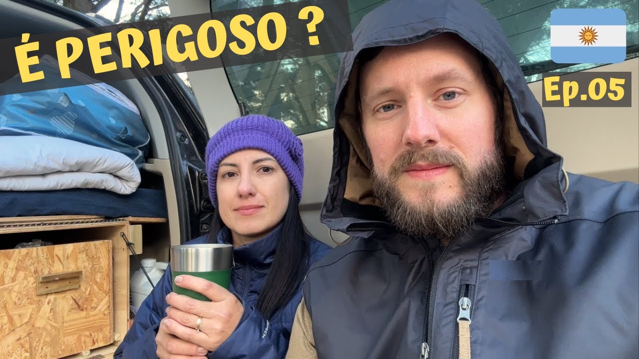 A REALIDADE DE DORMIR DENTRO DO CARRO NA RUA em VILLA LA ANGOSTURA, EXPEDIÇÃO PATAGÔNIA 2023 T2EP05