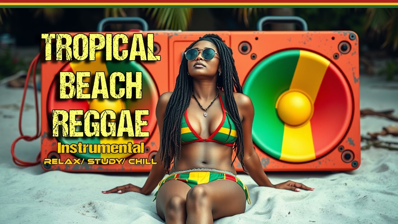 ✅ Tropical Beach Reggae | Laid-back Mix | Relax/ Study/ Chill/ Instrumentals/ Reggae Music No Vocals