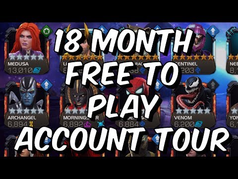 18 Month Free To Play Account Tour - WhaleMilker27 - Marvel Contest Of Champions