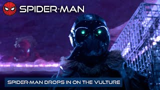 Spider-Man Drops In On The Vulture | 4K | Spider-Man: Homecoming | With Captions