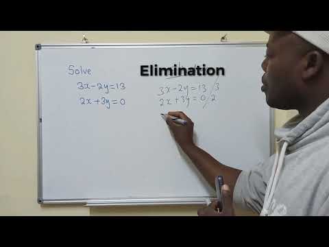 Solve the simultaneous equation