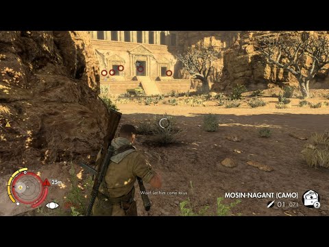 Sniper Elite 3 Gameplay part 12 - Combination Lock/Regroup with Brauer - No Skip/By PC$$