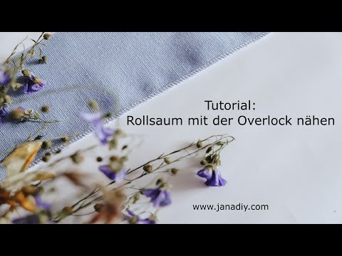 Nähtipp: Rollsaum nähen mit der Overlock