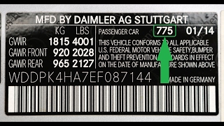 How to Find Your MERCEDES Paint Code