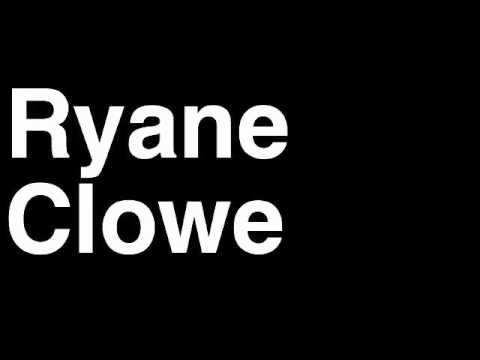 How to Pronounce Ryane Clowe San Jose Sharks NHL Hockey Player Runforthecube
