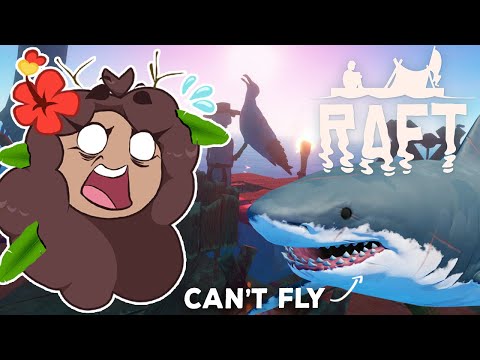 ATTACK of the Seagulls?! 🦈Raft: Lost AGAIN • #20