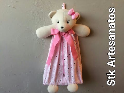 PORTA FRALDAS EM TECIDO - URSA