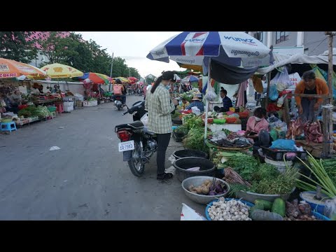 Evening Street Food at Phsa Dem Ampel - Evening Food Market @Dem Ampel Market @Khan Sen Sok