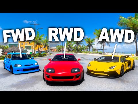 FWD vs RWD vs AWD - Forza Horizon 5