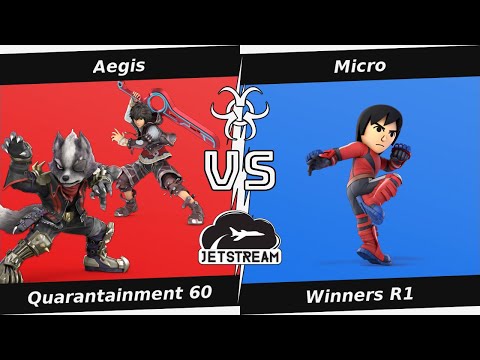 Quarantainment 60 Winners R1 - Aegis (Wolf, Shulk) Vs Micro (Mii Brawler) - SSBU