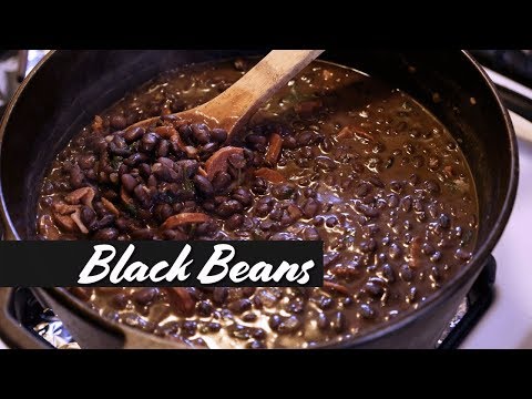 Making Black Beans ( simple feijoada ) from Scratch in North America