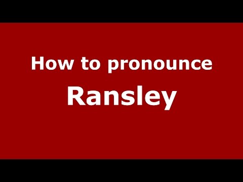 How to pronounce Ransley (Brazilian Portuguese/Brazil)  - PronounceNames.com