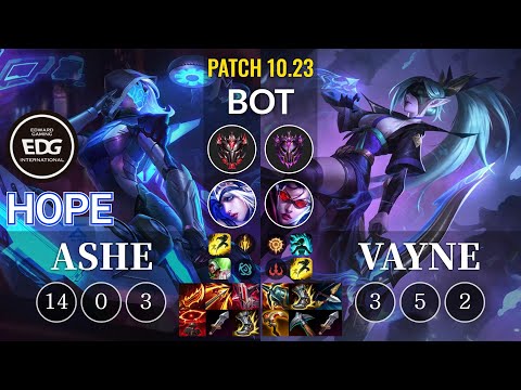 EDG Hope Ashe vs Vayne Bot - KR Patch 10.23