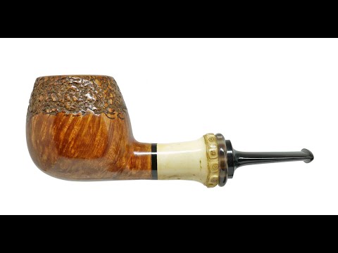 Andrey Cherepanov Pot Billiard w. Bamboo Smoking Pipe On PIPEHUB.COM