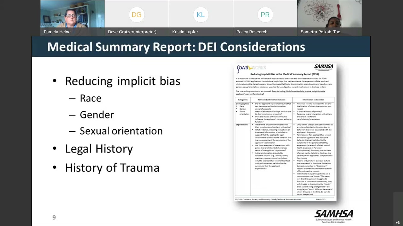 SOAR Webinar: SOAR Webinar: Medical Summary Report Deep Dive