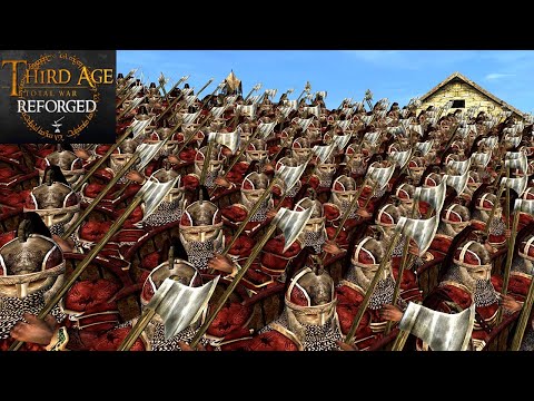 ROHIRRIC DEFENCE OF EDORAS (Siege Battle) - Third Age: Total War (Reforged)