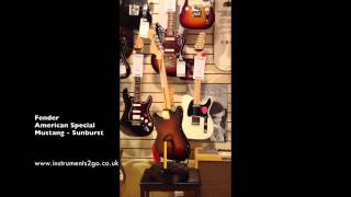 Video thumbnail for Fender American Special Mustang Sunburst 360° View by A&C Hamilton Musical Instruments