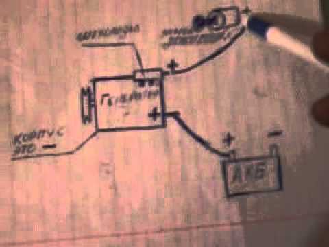 Как подключить генератор на минитрактор самодельный схема