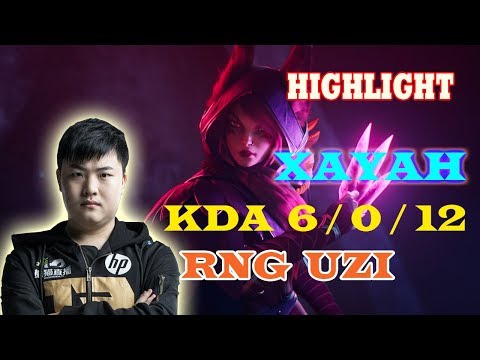 Korea Bootcamp  - RNG Uzi Xayah VS Varus - Highlights - Korea Ranked Solo HD