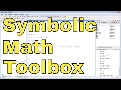 Matlab Tutorial 34 Working With Vectors Using The Symbolic Math Toolbox