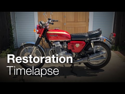 1969 Honda CB750 Sandcast Restoration Timelapse