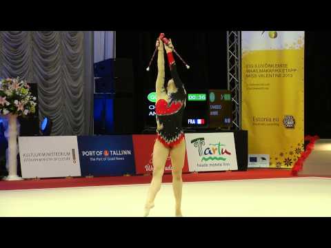 Miss Valentine 2013 FIG RG World Cup 9.2.2013 Clubs Ambre Chaboud FRA