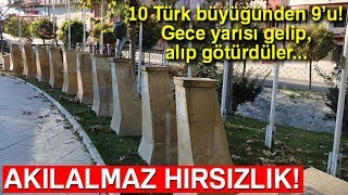 Isparta’daki Parkta 10 Türk Büyüğünden 9‘unun Büstü Çalındı