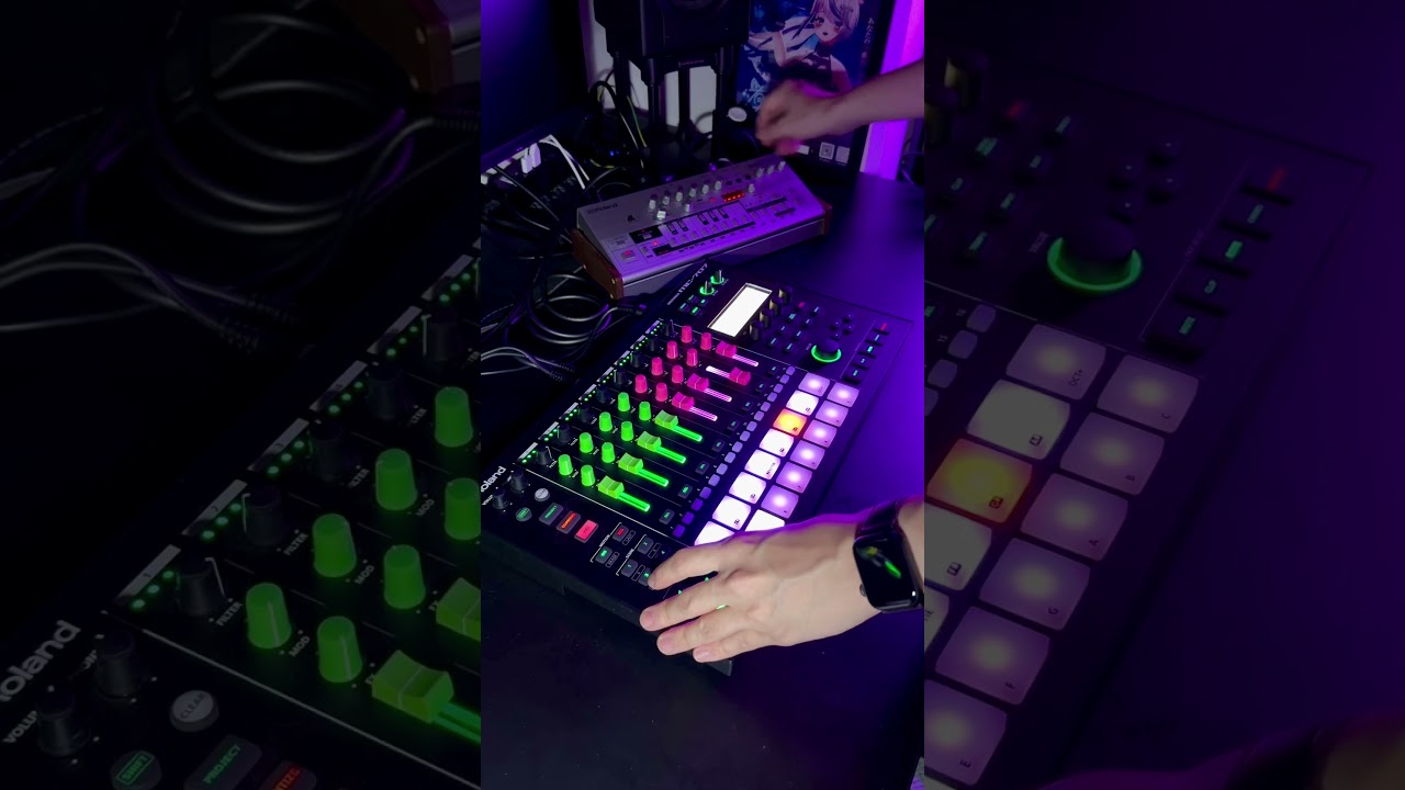 Roland MC-707 TB-03 Techno 2  #machinelive #Roland #MC707 #dawless #tb303