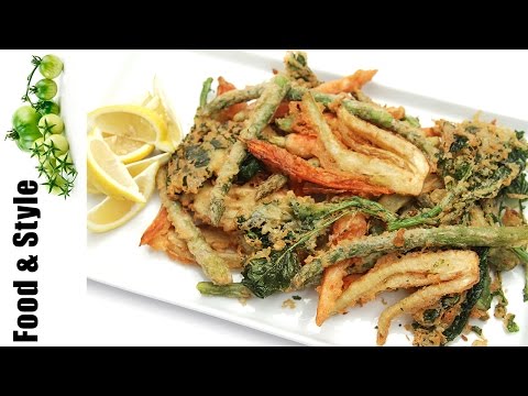 Spring vegetable fritto misto with beer batter