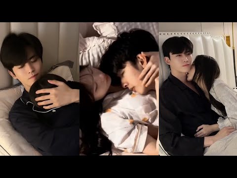 Couple Sleeping At Night Routine❤️ Cute Couple Scene Full Romantic Scene - Watch HD Vid...