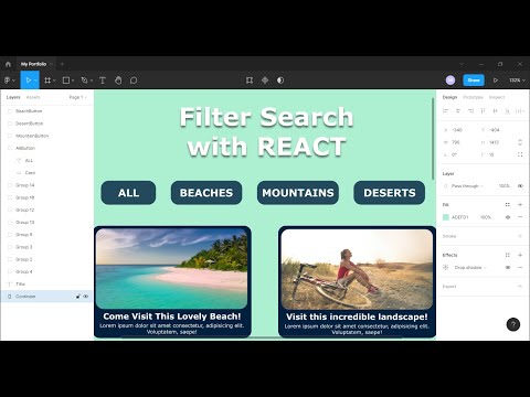 Reactjs Filter Search Tutorial Beginner Project Using React Components