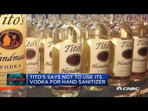 Tito's says not to use its vodka for hand sanitizer