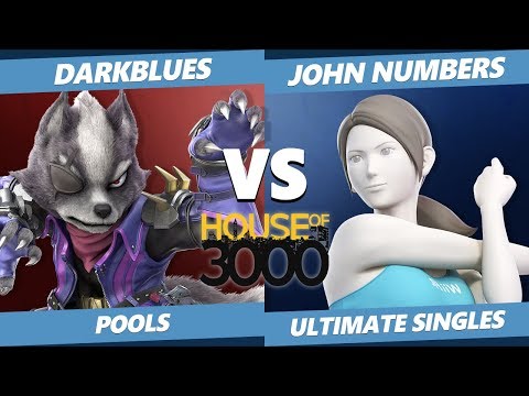 Xeno 201 Pools - DarkBlues (Wolf) Vs. John Numbers (Wii Fit) Smash Ultimate - SSBU