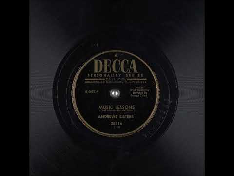 Music Lessons ~ Andrews Sisters with Orchestra (1951)