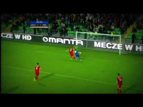 Mołdawia - Polska 1:1 El. MŚ 2014 Skrót meczu