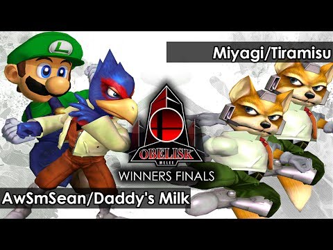 Melee: AwSmSean/Daddy's Milk V Miyagi/Tiramisu - Obelisk 53 Tournament SSBM