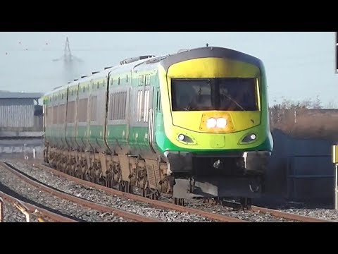 Irish Rail Mark 4 Intercity Train + 201 Class Loco - Clondalkin Station, Dublin