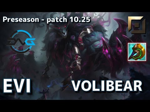 【韓国サーバー/GM】DFM Evi ボリベア(Volibear) VS カミール(Camille) TOP - Patch10.25 KR Ranked【LoL】