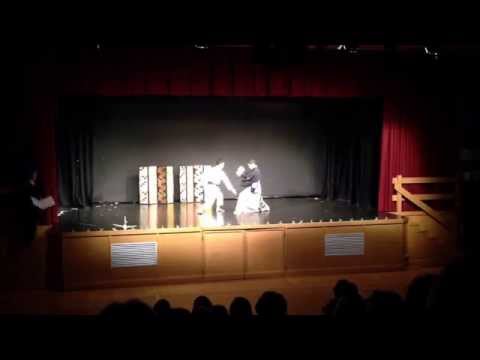 Japanese Day. 17.05.14: Karate Demonstration, Breaking a piece of wood