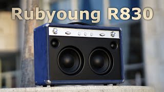 RubYoung R830 Flagship Hifi Stereo Bluetooth Speaker - Big, Blue, Awesome Sound