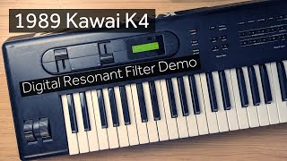 Video thumbnail for 1989 Kawai K4 - Digital Resonant Filter (DCF) Demo by ChrisLody