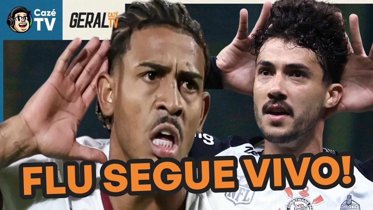 CORINTHIANS EMPATA NO FIM, JK MARCA E FLU SEGUE VIVO NA LIBERTA! FLA JOGA HOJE E MAIS | GERAL CAZÉTV