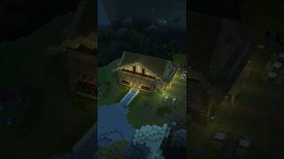 Lovely Island Cottage with Lilacs - 3 Minute Timelapse - Minecraft Sounds - No Music or Commentary