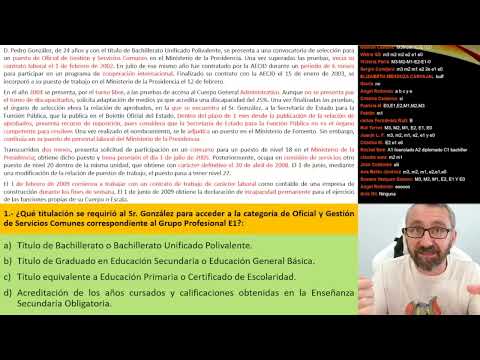 19.- Supuesto práctico Personal C1 Promoción interna AGE   2009