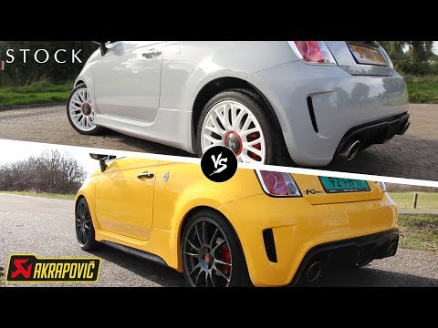 Abarth 500 Sound - Stock vs After Market vs Akrapovic!