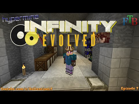 Minecraft Mods - FTB Infinity Evolved - Episode 7 - New Base Area!! ( Hypermine Server )