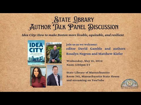 2024-05-15  State Library Author Talk: Idea City Panel (edited version)