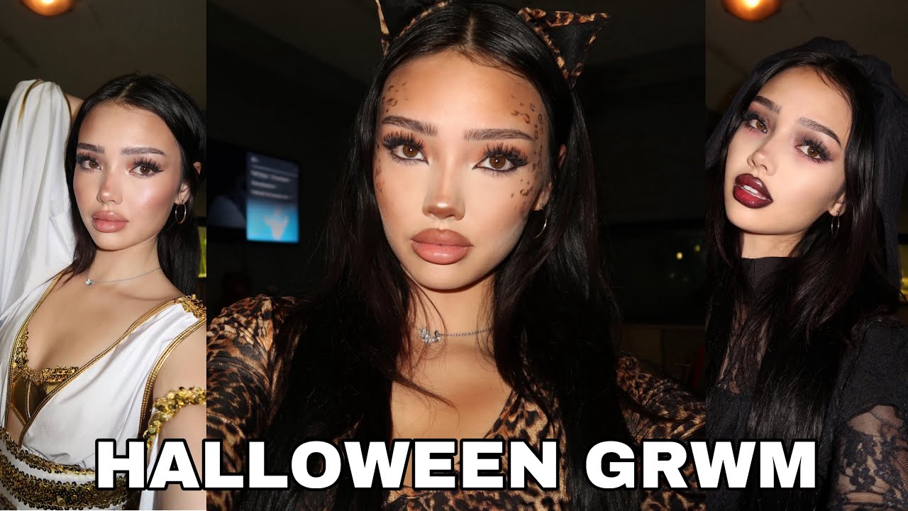 3 Halloween Makeup Looks GRWM